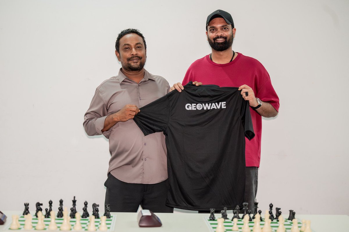 Geo Wave  is honored to sponsor Club Stone Wall  at the National Club Chess Championship 2024, taking place from 20th – 28th August 2025. 

Representing the pride of the Maldivian chess community, the nation’s top player @mshuaau and top female player @nihayahmed will compete