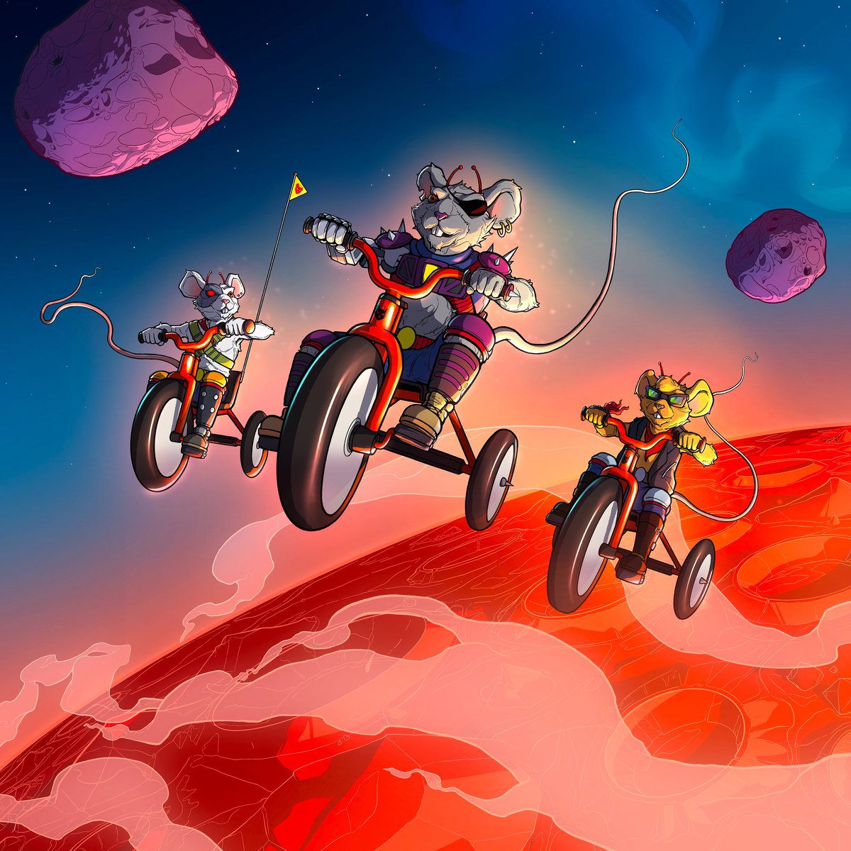 Before they were bikers, they were trikers. This was one of my favourites as a kid, pure 90s madness.