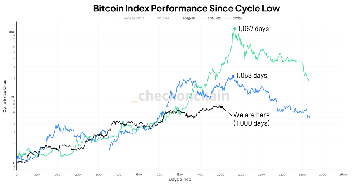 1,000 days since the bitcoin cycle lows of late 2022

crunchtime is fast approaching for the diehard four-year cycloooors