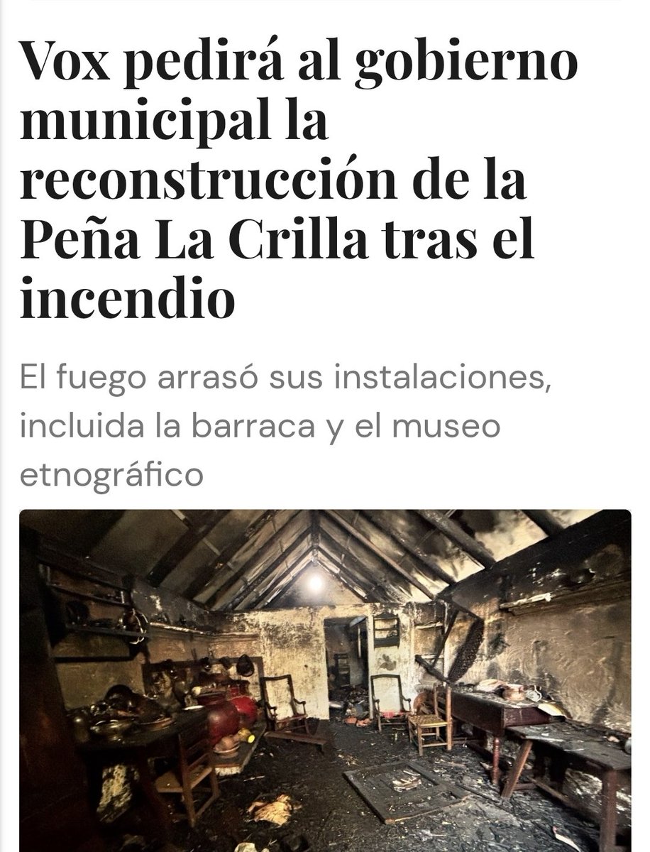 🔴Apoyo total a la Peña La Crilla tras el incendio.

Es imprescindible que las instituciones públicas colaboren en la recuperación de este patrimonio cultural, para que nuestras tradiciones no se pierdan.
🔗el-lorquino.com/2025/08/20/reg…
🔗murciaplaza.com/murciaplaza/mu…