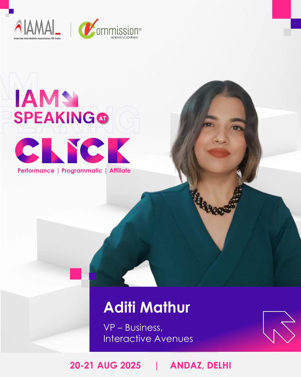 Hi folks. I'll be discussing all about AI-powered content creation: Reinventing storytelling in Digital, in context to Indian advertising on a panel at <a href="/IAMAIForum/">IAMAI</a> ‘s #CLICK2025 tomorrow (21st Aug).  Should be insightful and fun. Come say hi if you’re attending.
