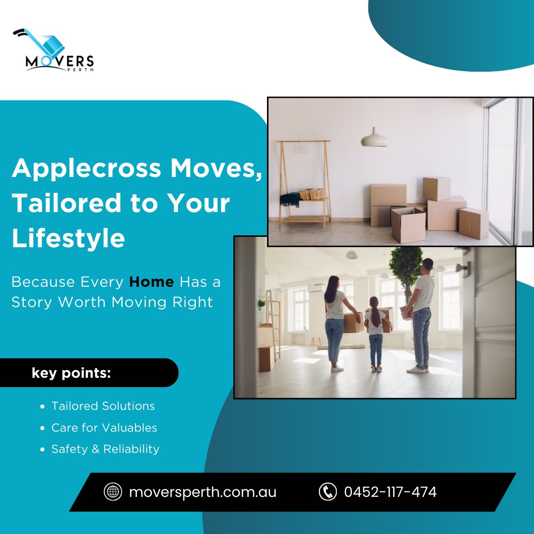 PerthMover's tweet image. Moving in Applecross? Let us make it seamless

At #MoversPerth, we believe every home has a story worth #movingright. That’s why our team offers tailored #movingsolutions designed to protect your valuables &amp;amp; ensure a #smoothrelocation experience

🌐Visit: moversperth.com.au