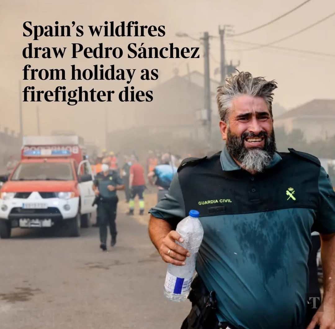 Jucil Nacional (@jucilnacional) on Twitter photo 🔴 {𝗧𝗛𝗘 𝗧𝗜𝗠𝗘𝗦} | Al igual que ha hecho #JUCIL sonroja a Sánchez.
🔥🔥 The spanish PM had beem criticisef for failing to return home. There are 26 active blazes in the northwest región and four deaths so far.
thetimes.com/world/europe/a… <a href="/thetimes/">The Times and The Sunday Times</a>
⛓️32 detenidos y 93 🔴 {𝗧𝗛𝗘 𝗧𝗜𝗠𝗘𝗦} | Al igual que ha hecho #JUCIL sonroja a Sánchez.
🔥🔥 The spanish PM had beem criticisef for failing to return home. There are 26 active blazes in the northwest región and four deaths so far.
thetimes.com/world/europe/a… <a href="/thetimes/">The Times and The Sunday Times</a>
⛓️32 detenidos y 93