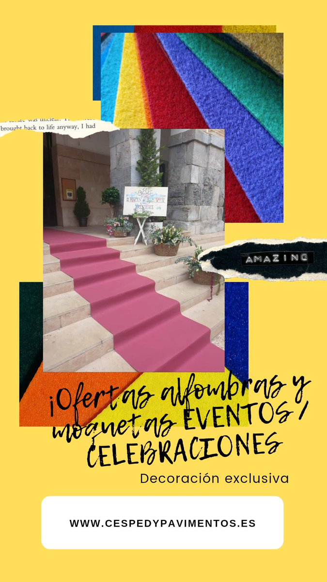 Convierte tu evento en un espacio profesional sin gastar de más. Compra MOQUETA FERIAL barata e ignífuga en 

👉 cespedypavimentos.es

Calidad garantizada y precios directos de fábrica.

#Bodas #fiestas #ceremonias #eventoscorporativos
#20Agosto