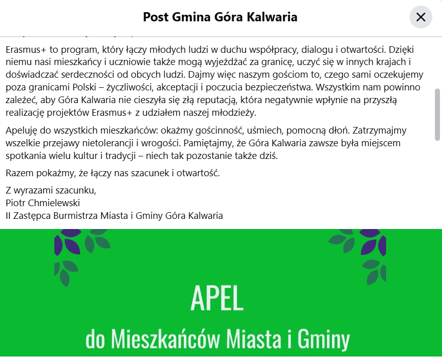 Skalinskalin's tweet image. Nie proszę Państwa, to nie fejk... to zastępca burmistrza proszący o elementarną przyzwoitość i szacunek wobec gości, którzy przyjechali do nas w ramach programu Erasmus+... Gdzie my żyjemy, że w XXI wieku samorządowiec musi apelować, by nie wyzywać ludzi na ulicy, nie zdzierać z…