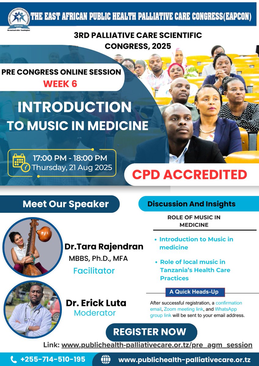 EAPCON 2025 | Pre-Congress Virtual Learning Series 📢🌍

As part of our build-up to EAPCON 2025, we are excited to introduce our next Pre-congress online session aimed at expanding our knowledge and sharpening our skills in key areas of Palliative and supportive care.