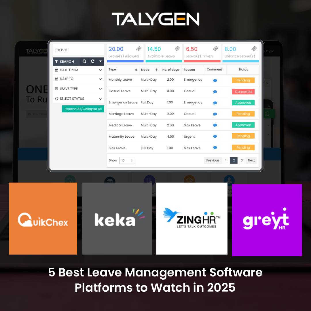 TalygenInc's tweet image. Struggling to streamline employee leave tracking?

Discover how top Leave Management Systems are revolutionizing HR with automation, flexibility, and real-time insights.

Read the full blog at talygen.com/BlogDetail/Top…

#LeaveManagement  #WorkforceManagement #HRSoftware #Talygen