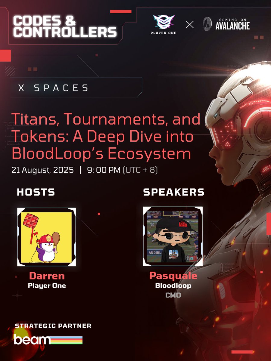 Player One (@playeronebit) on Twitter photo 🏀🎮 Titans, Tournaments, and Tokens: A Deep Dive into BloodLoop’s Ecosystem
<a href="/BloodLoopGAME/">BloodLoop🔺 | Hero-Shooter</a> 𝕏 <a href="/GamingOnAvax/">Avalanche Gaming 🔺</a>
Dive into BloodLoop, the first Hero Shooter to leverage Web3 and DeFi, enhancing player experience with true ownership of in-game assets!
📅 DATE: 21 August, 2025
⏰ 🏀🎮 Titans, Tournaments, and Tokens: A Deep Dive into BloodLoop’s Ecosystem
<a href="/BloodLoopGAME/">BloodLoop🔺 | Hero-Shooter</a> 𝕏 <a href="/GamingOnAvax/">Avalanche Gaming 🔺</a>
Dive into BloodLoop, the first Hero Shooter to leverage Web3 and DeFi, enhancing player experience with true ownership of in-game assets!
📅 DATE: 21 August, 2025
⏰