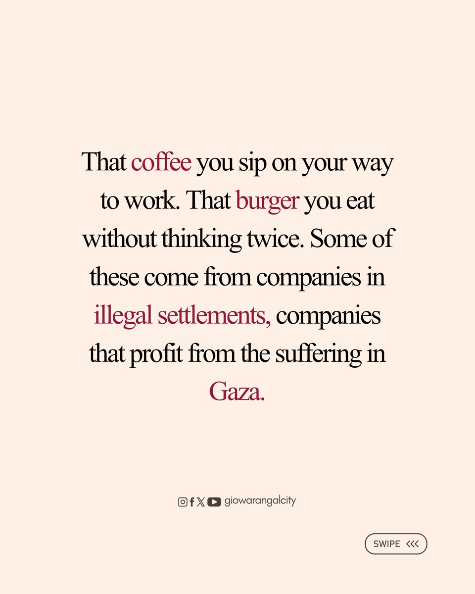 giowarangalcity's tweet photo. Your wallet holds the power to resist occupation and oppression. Swipe through to learn how every choice can fight injustice 🇵🇸
#boycott #resistoccupation #ethicalchoices #voiceforjustice #ethicalconsumerism #giotelangana #giowarangalcity https://t.co/iCncpSO2xA