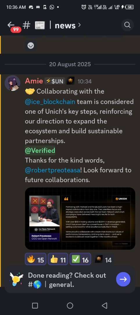 InnocentItiku's tweet photo. UNICH Web3 partnering with @ice_blockchain is a game-changer. 🚀 With #ION at the center, this collaboration fuels massive growth, stronger adoption, and next level innovation in Web3. The future looks brighter when visionaries build together. ❄️ #IONecosystem #Web3 https://t.co/86OOaObtRU