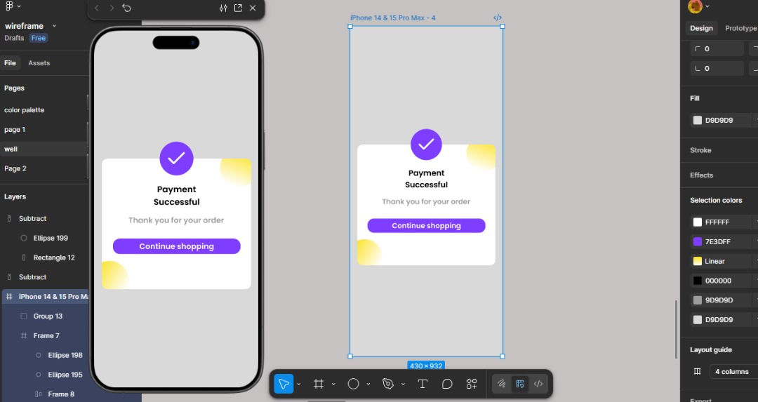 Designer_Deee's tweet image. Top of the day 😊😊

A checkout confirmation screen