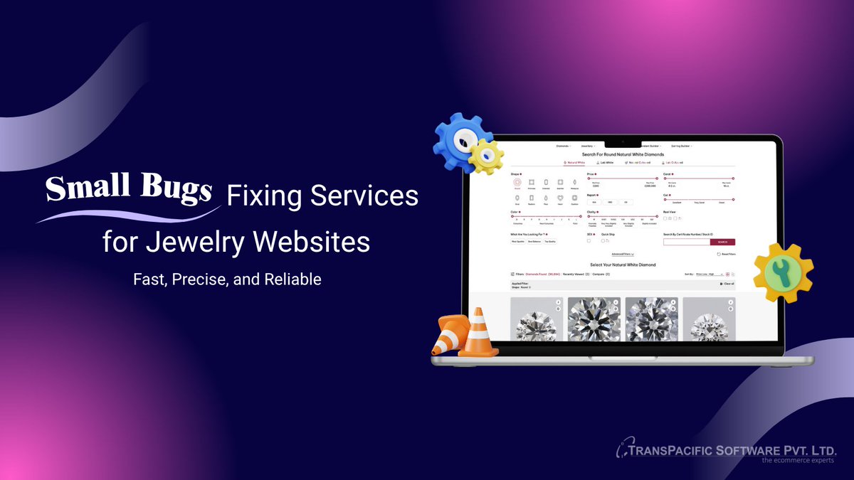 Prashant Telang (@_prashanttelang) on Twitter photo Small glitches? Big headaches?
Let’s fix that!
Jewelry Website Small Task Fixes
✅ Speed tweaks
✅ Form & plugin issues
✅ Diamond API errors
Quick turnaround by jewelry tech experts
transpacific-software.com/tps-small-task…
Contact us:
🌐 transpacific-software.com
✉️ info@transpacific.in Small glitches? Big headaches?
Let’s fix that!
Jewelry Website Small Task Fixes
✅ Speed tweaks
✅ Form & plugin issues
✅ Diamond API errors
Quick turnaround by jewelry tech experts
transpacific-software.com/tps-small-task…
Contact us:
🌐 transpacific-software.com
✉️ info@transpacific.in