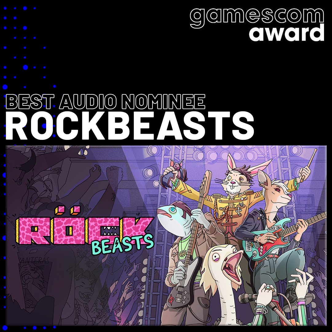 Big news from us - ROCKBEASTS has been nominated for Best Audio at <a href="/gamescom/">gamescom</a> 2025! We couldn’t be more excited to see our mix of riffs, anthems, and chaos recognized on such a huge stage. 🎸

And the best part? Voting is already open! If you’d like to support us, you can cast