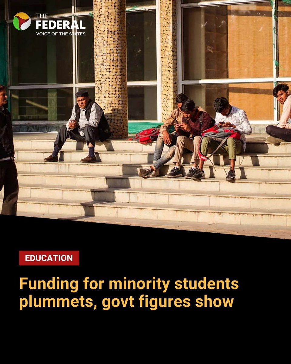 The Federal (@thefederal_news) on Twitter photo There has been a drastic decline in the allocation and utilisation of #Scholarship #Funds for #Minority students in recent years, partly due to the govt’s decision to discontinue key schemes for minorities, writes <a href="/AnyaShankar/">Anya Shankar</a>.
Read more: thefederal.com/category/educa… There has been a drastic decline in the allocation and utilisation of #Scholarship #Funds for #Minority students in recent years, partly due to the govt’s decision to discontinue key schemes for minorities, writes <a href="/AnyaShankar/">Anya Shankar</a>.
Read more: thefederal.com/category/educa…