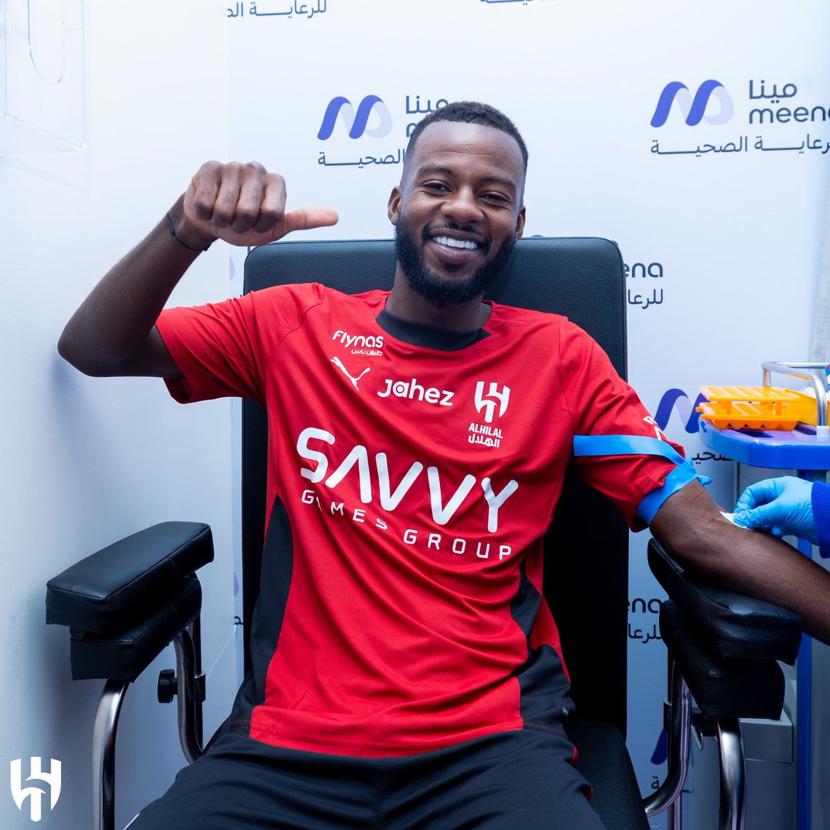 Alhilal_FC's tweet photo. 🏥💙 https://t.co/lc9hvXTYWE