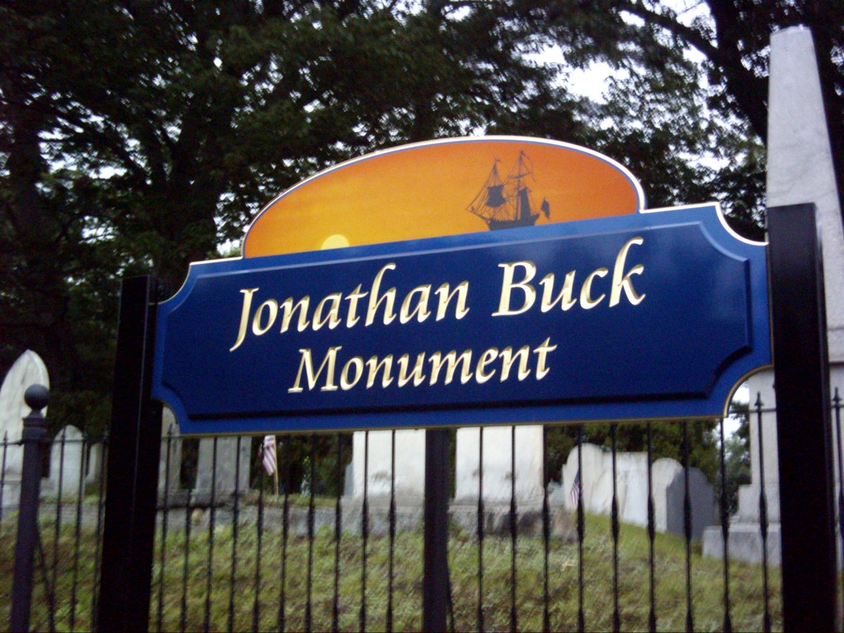 RickyHanson's tweet photo. Jonathan Buck Monument Bucksport Maine https://t.co/4NMLYfGUc8