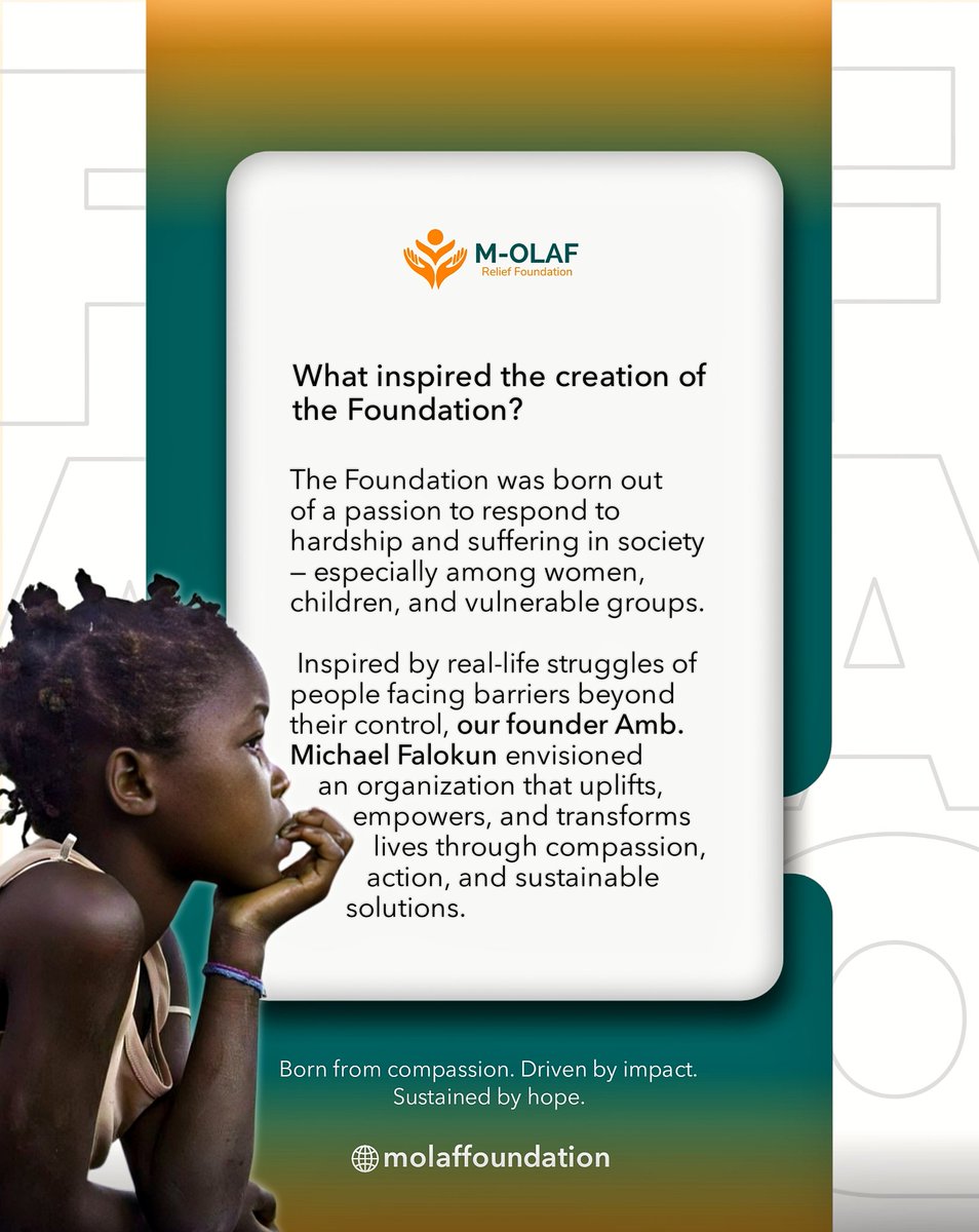 molaffoundation's tweet photo. A question to ask and an answer to solve. 

Let's support the visions and dreams of lives through compassion, action and sustainable solutions.

Support - Donate - Volunteer 

#togetherwecan 
#humanityfirst 
#changethenarrative 
#touchlives
#impact https://t.co/CZkOlDA3B9