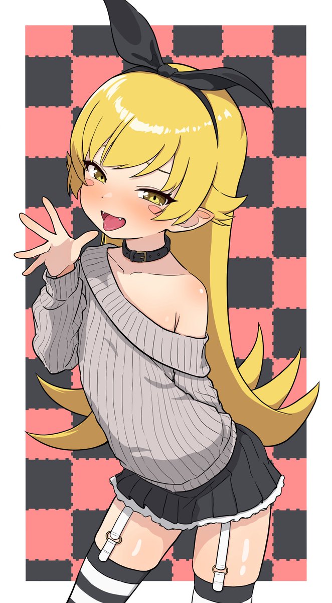 私服の忍野忍ちゃん
#忍野忍 
#物語シリーズ