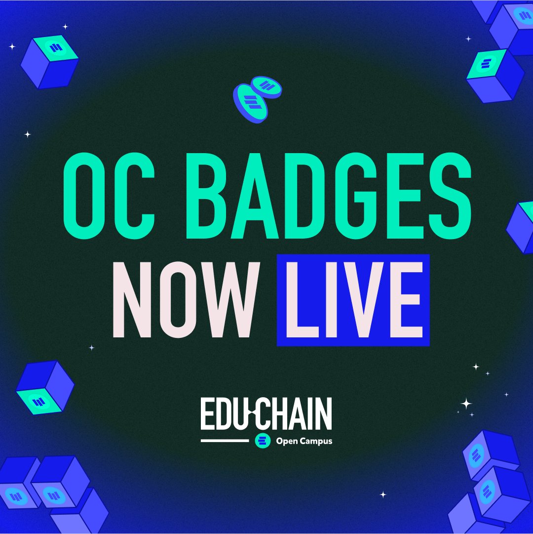 Introducing Open Campus Badges 🏅

Lightweight, verifiable, and fun. OC Badges let you celebrate participation and activity on EDU Chain.

This season, dApps that integrate earn a dedicated Yuzu points bonus.

Here’s how it works 🧵⤵️