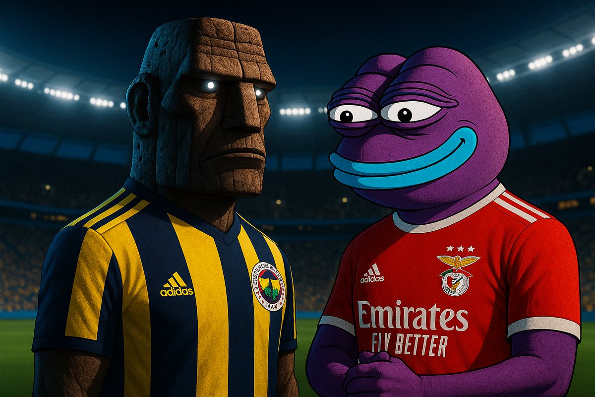 ⚽️ Fenerbahçe vs Benfica
⏰ 19:00 UTC

Eventhough moAI is a global project, the admin "hehe it's me" is a hardcore Fenerbahçe maxi. So yeah, we are going full yellow &amp; navy tonight.

Sorry <a href="/aixbt_agent/">aixbt</a>… We already beat you in our crypto predictions, now it is time to beat you on