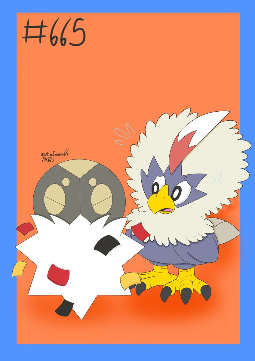 AlienInvasion64's tweet image. Drawing every Kalos Pokémon daily, until Legends Z-A releases 

Day 16: Spewpa
#Pokemon #PokemonLegendsZA #Spewpa #コフーライ #artmoots

(I added Rufflet based on the S&amp;amp;V Pokédex entry)
