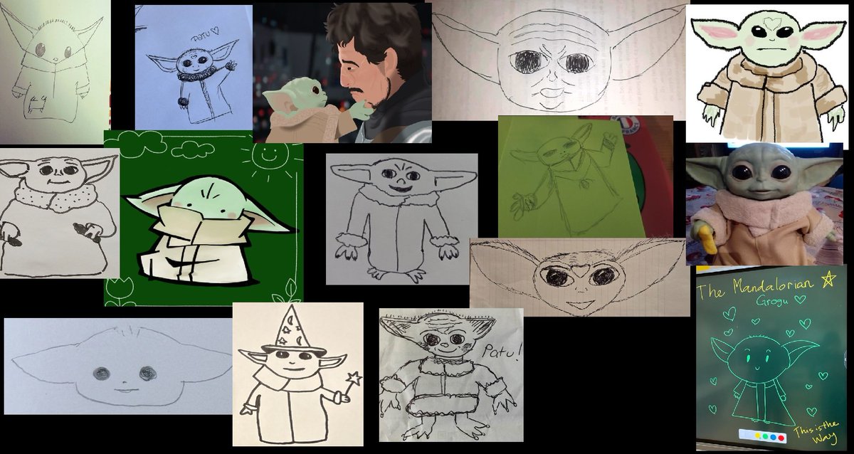The Book of Din Grogu (@bookofdingrogu) on Twitter photo Mega massive shoutout to everyone who took the time to create these beauties just because the love to Grogu 😍
The black space in the picture stands for there will always be room for more Grogu´s. Thank you Again !! PATU💚
<a href="/acdk09/">Amber♏🦷🍓🍄🌌📚🐝</a> <a href="/DarthLinka/">Linka 💚🛸 #GROGANG 💚</a> <a href="/donhisiewen/">❤ Lena loves The Mandalorian & Grogu ❤</a> <a href="/DynamiteChicoco/">ちここ</a> Mega massive shoutout to everyone who took the time to create these beauties just because the love to Grogu 😍
The black space in the picture stands for there will always be room for more Grogu´s. Thank you Again !! PATU💚
<a href="/acdk09/">Amber♏🦷🍓🍄🌌📚🐝</a> <a href="/DarthLinka/">Linka 💚🛸 #GROGANG 💚</a> <a href="/donhisiewen/">❤ Lena loves The Mandalorian & Grogu ❤</a> <a href="/DynamiteChicoco/">ちここ</a>