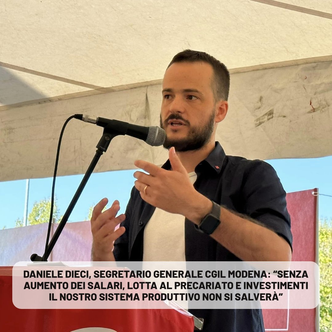🟥 SENZA AUMENTO DEI SALARI, LOTTA AL PRECARIATO E INVESTIMENTI IL NOSTRO SISTEMA PRODUTTIVO NON SI SALVERÀ
Commento di <a href="/danieledieci/">daniele dieci</a> (Segretario Generale Cgil Modena) sulla situazione economica 👇
cgilmodena.it/?p=102129

<a href="/cgilnazionale/">CGIL Nazionale</a> <a href="/ERCGIL/">CGIL Emilia-Romagna</a> <a href="/collettiva_news/">Collettiva</a> <a href="/PinelliFederica/">federica pinelli</a>
