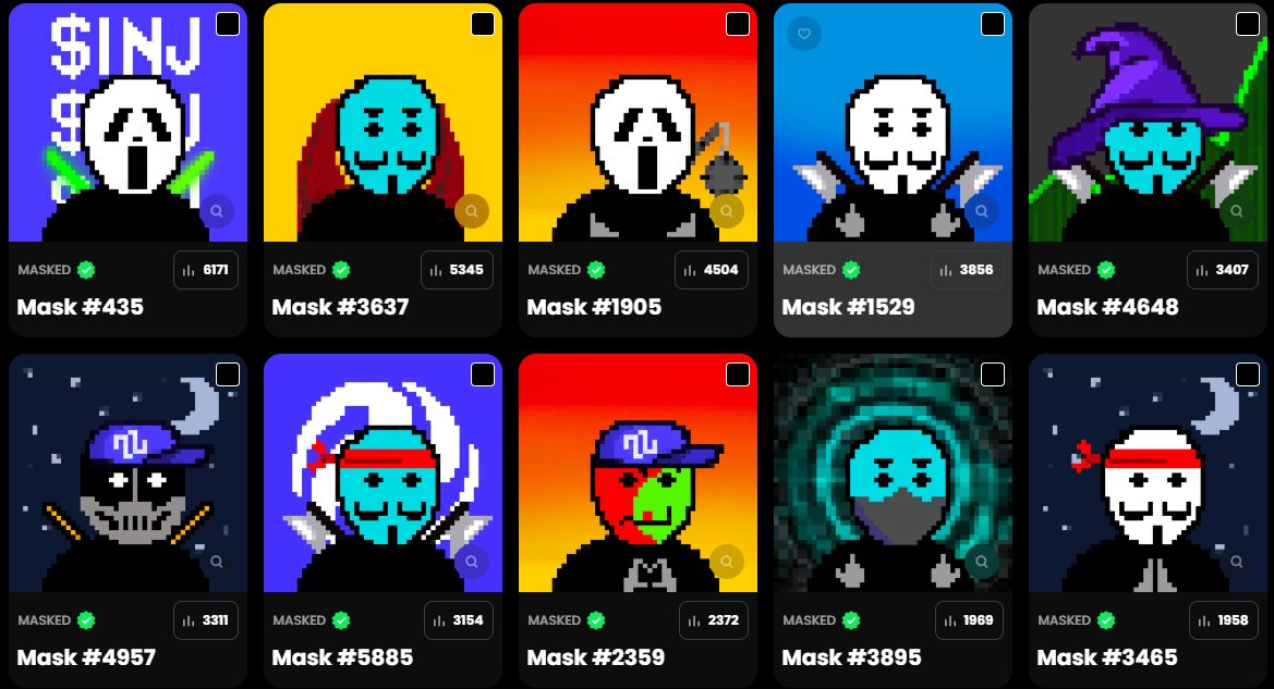 MEGA-GIVEAWAY TIME

Over 500 $INJ in trading volume on <a href="/MASKED_INJ/">MASKED</a>  in just over a week on <a href="/ProtocolTalis/">Talis Protocol</a> 

To celebrate, I'm giving away 10 MASKED NFTs🎭

To enter:
✅ Like+RT
💬 Comment
👥 Tag 2 friends 

Winners will be randomly selected from the comments👇