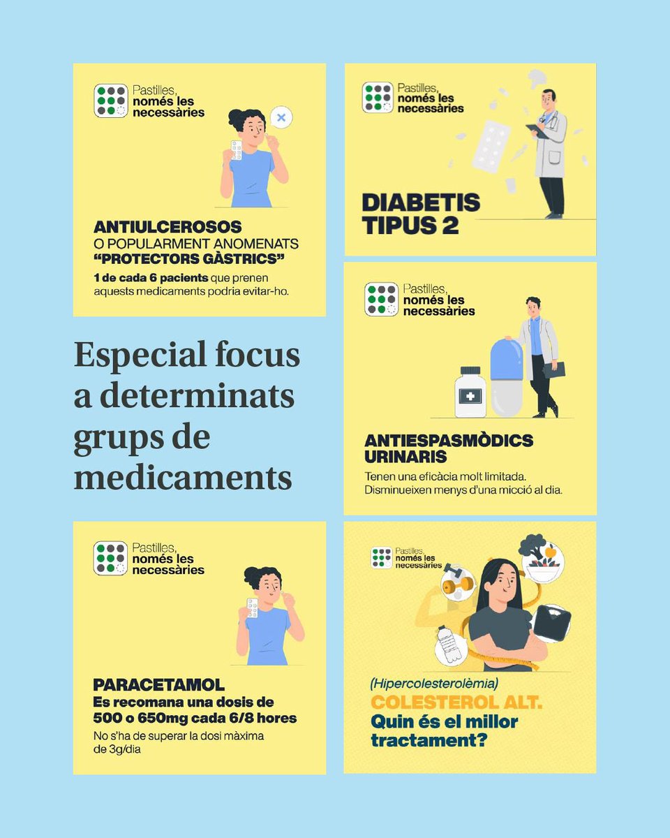 Pastilles només les necessàries. Els riscos d’una polimedicació inadequada. 
👉 fersalut.cat/2025/06/28/pas…
✍️<a href="/CAPLesHortes/">𝗖𝗔𝗣 𝗟𝗲𝘀 𝗛𝗼𝗿𝘁𝗲𝘀</a> 
#pastilles #polimedicació