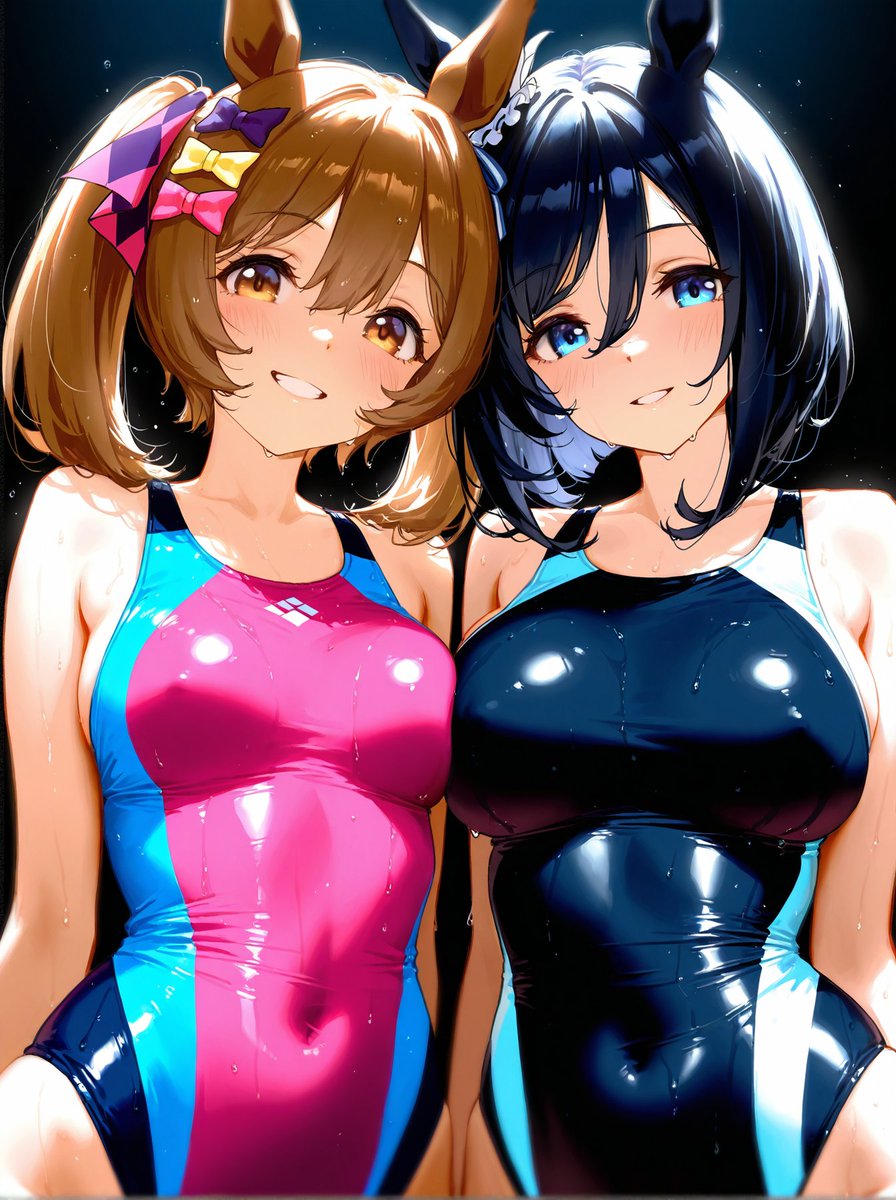 a2anima's tweet image. eishin flash / エイシンフラッシュ
smart falcon / スマートファルコン
#eishinflash #smartfalcon #umamusume
#AIスイスイ競水デー