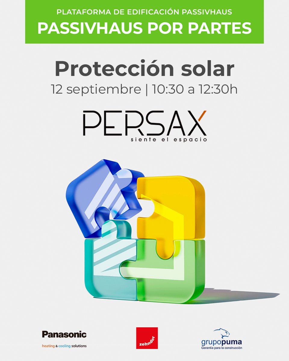 🔍 Desmontamos el estándar Passivhaus para entenderlo mejor.
📅 El 12/09 arrancamos en Valencia un nuevo ciclo de jornadas técnicas con enfoque práctico junto a <a href="/Persax/">Persax</a>.
🌞 Hablaremos de protecciones solares y diseño pasivo.

ℹ️ plataforma-pep.org/events/passivh…