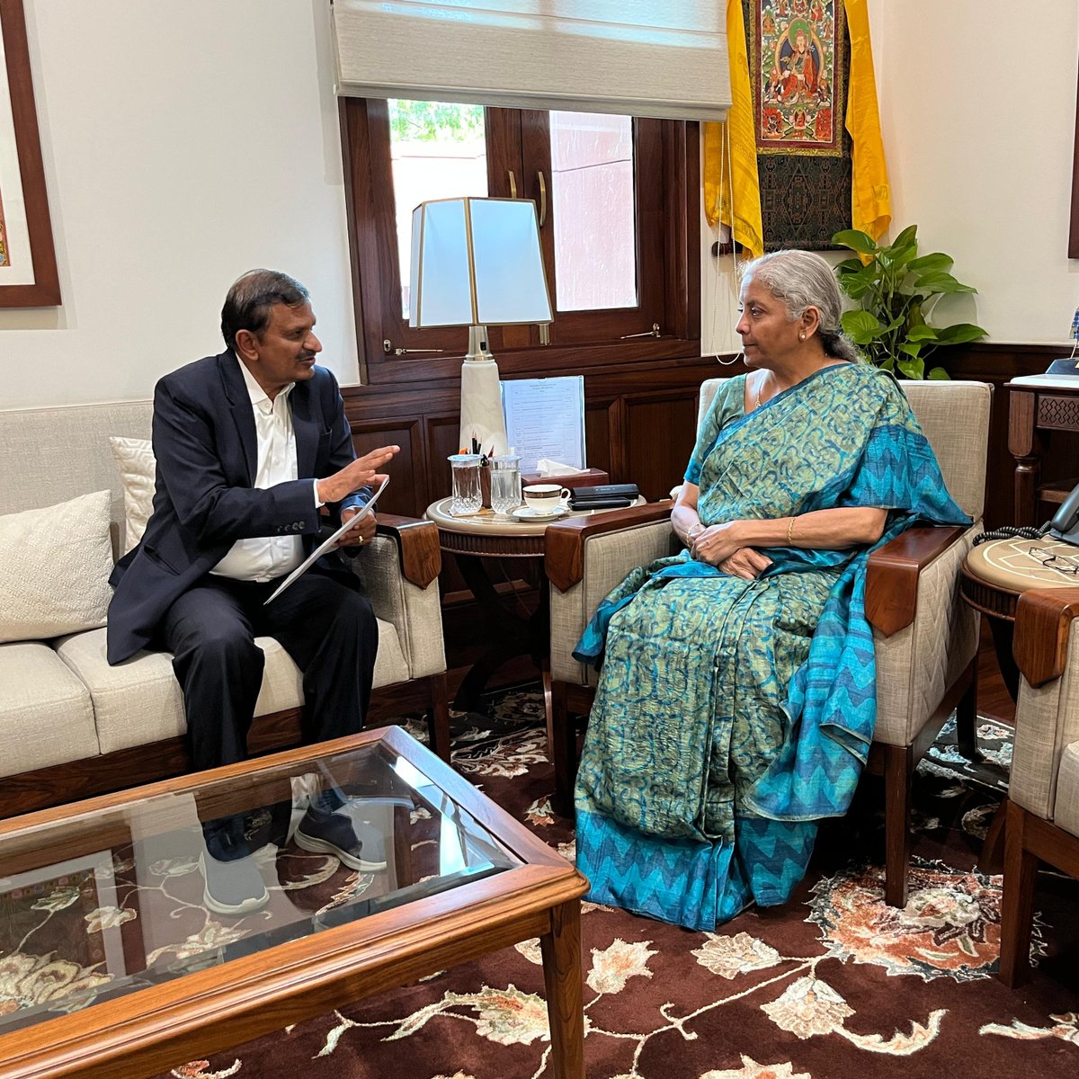 Nirmala Sitharaman Office (@nsitharamanoffc) on Twitter photo Shri <a href="/DrCNManjunath/">Dr.C.N.Manjunath</a>, Hon'ble MP (LS), calls on Smt <a href="/nsitharaman/">Nirmala Sitharaman</a> at Parliament House. Shri <a href="/DrCNManjunath/">Dr.C.N.Manjunath</a>, Hon'ble MP (LS), calls on Smt <a href="/nsitharaman/">Nirmala Sitharaman</a> at Parliament House.