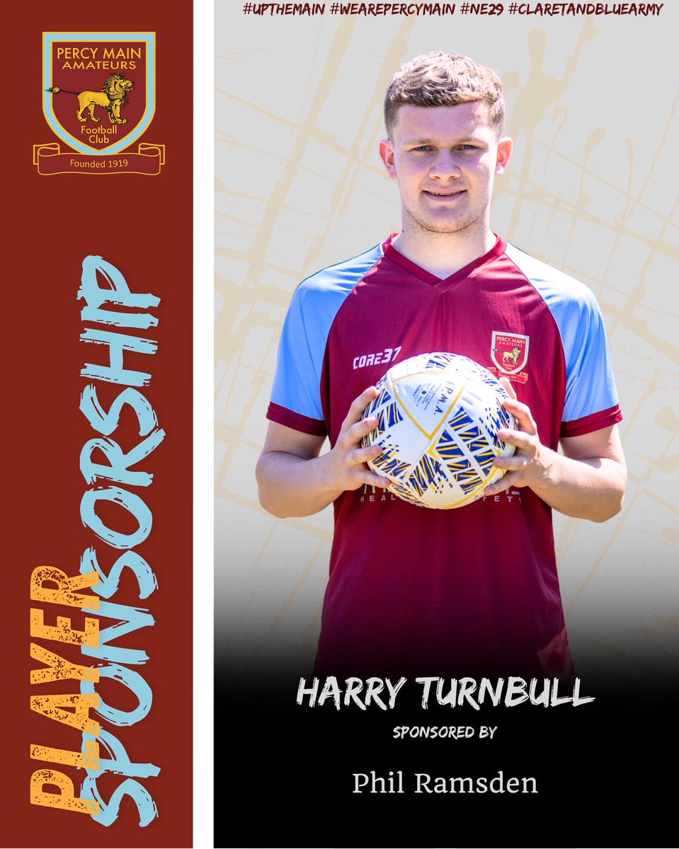 Percy Main AFC (@percymainafc) on Twitter photo Player Sponsor
We are pleased to announce our resident pint puller Phil Ramsden has sponsored <a href="/HarryTurnb18285/">Harry Turnbull</a> for the upcoming season.
Thanks Phil for your support. Player Sponsor
We are pleased to announce our resident pint puller Phil Ramsden has sponsored <a href="/HarryTurnb18285/">Harry Turnbull</a> for the upcoming season.
Thanks Phil for your support.
