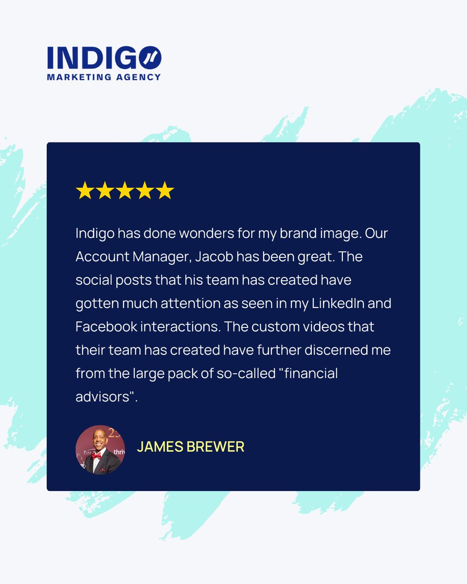 “The custom videos their team created have set me apart from the pack.” – James Brewer

Big thanks to James for the kind words and to his Account Manager, Jacob Dekok, for the top-tier support. 💙

Helping advisors stand out is what we do.