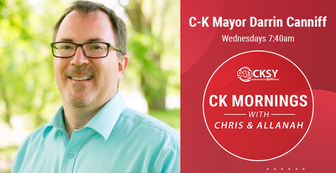 94.3 CKSY (@943cksy) on Twitter photo C-K Mayor Darrin Canniff joins #CKMORNINGS - This week: in Ottawa at the <a href="/AMOPolicy/">AMO</a> conference, meeting with ministers and dealing with homelessness and what's on the line between the mayors of C-K and Hamilton for the <a href="/IBL1919/">Intercounty Baseball League</a> playoffs.
▶️943cksy.com/blogs/mornings…◀️#CKMORNINGS C-K Mayor Darrin Canniff joins #CKMORNINGS - This week: in Ottawa at the <a href="/AMOPolicy/">AMO</a> conference, meeting with ministers and dealing with homelessness and what's on the line between the mayors of C-K and Hamilton for the <a href="/IBL1919/">Intercounty Baseball League</a> playoffs.
▶️943cksy.com/blogs/mornings…◀️#CKMORNINGS