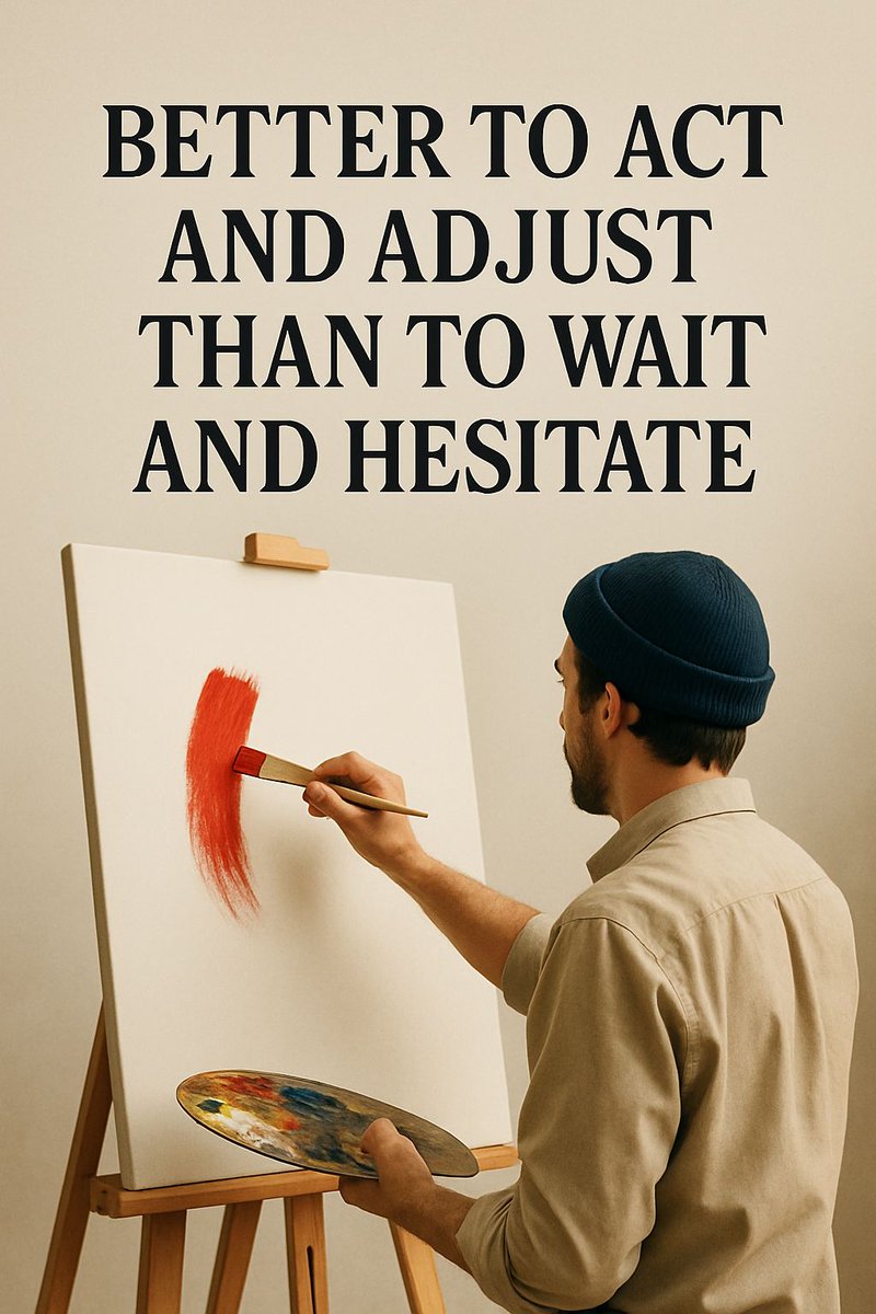 It’s better to make a mistake than to wait.
Make a decision and adjust along the way.