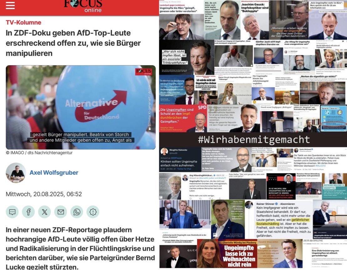 Die Opposition „manipuliert“ also Bürger, sagt das ZDF.

Die Regierung manipuliert und lügt („wir fo...