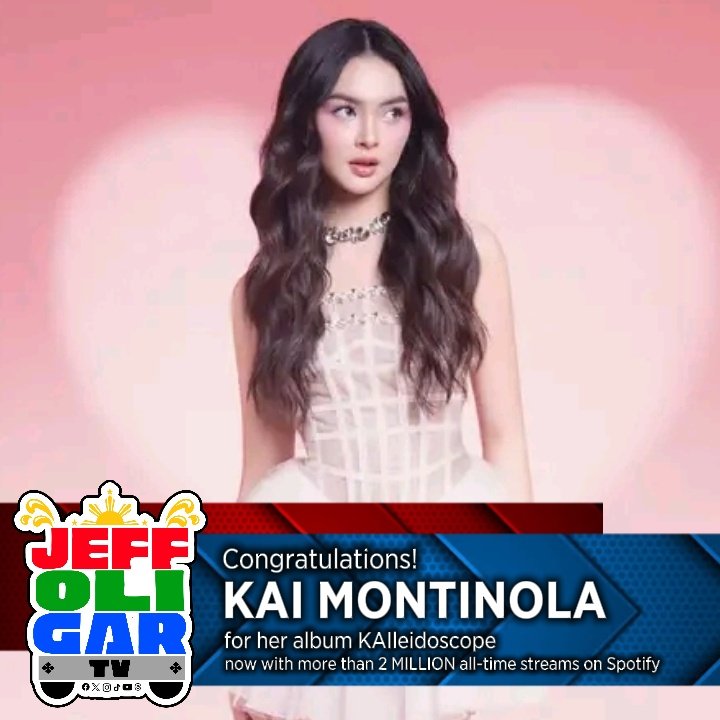JeffOGarcia47's tweet image. CONGRATULATIONS to @kakaimontinolaa, for her album #KAIleidoscope, now with more than 2 MILLION all-time streams on @Spotify!

#KaiMontinola #StarPopPH
#ABSCBNMusic ❤️💚💙🎶
