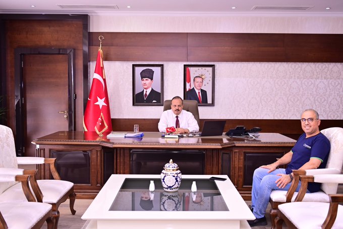 Aydın Valisi Yakup Canbolat, İş İnsanı Serdar Pirinç’i Kabul Etti