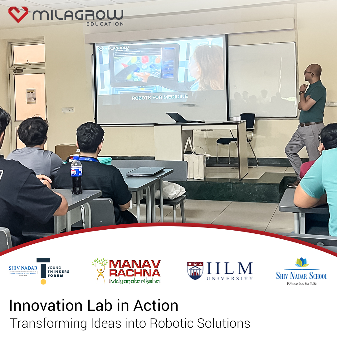 Turning creative ideas into real-world solutions 🤖💡Hands-on robotics sessions inspire innovation, problem-solving, and future skills for young minds.
Learn More: zurl.co/XDwpC

#Robotics #Innovation #STEMLearning #FutureReady #CreativeMinds #Milagrow#MilagrowEducation