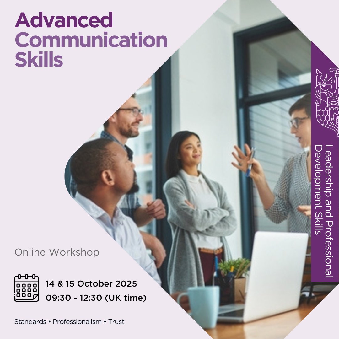Have you ever wondered why sometimes you hit it off with other people?

Our advanced skills session will demystify this and help you sharpen your communication skills with clients, providers, and colleagues.

📅 14 &amp; 15 October 2025 

View course details: cii.co.uk/learning/train…