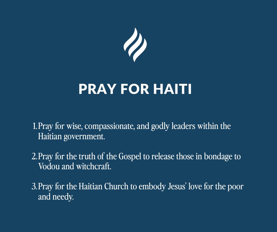 The world sees Haiti’s chaos — gangs flaunting their strength, violence filling the streets. But God sees Haiti differently. 🌍✝️

Learn more about Haiti and how to pray: prayercast.com/prayer-topic/h…

#PrayForHaiti #Godislove #gospeltruth #justice