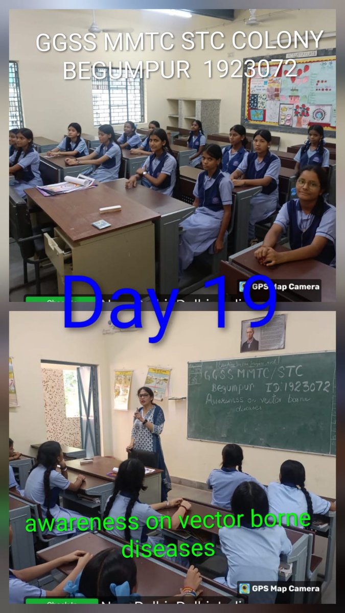 Day 19: Awareness session on Vector Borne Diseases at GGSS MMTC STC Colony, Begumpur (ID:1923072) – spreading knowledge to build a healthier tomorrow 🌿✨