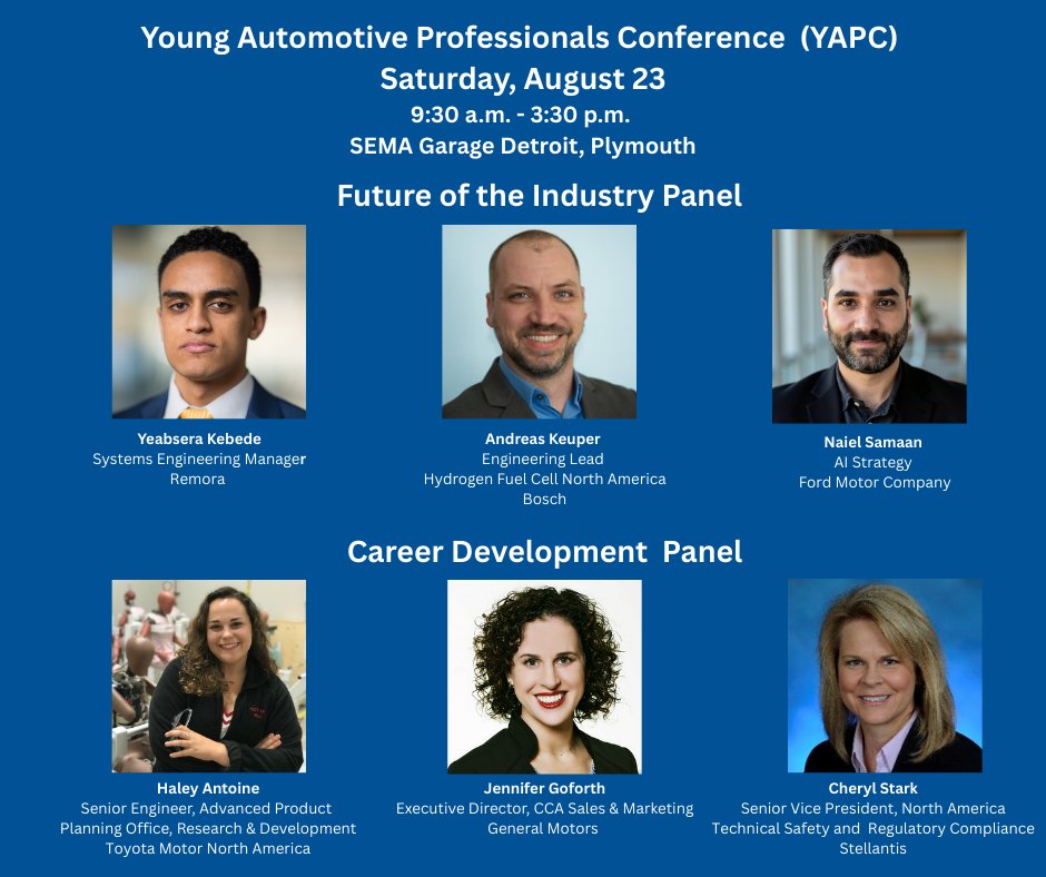 Today is the LAST DAY to register! Join us Saturday, August 23 for the Young Automotive Professional’s Conference. Read more at  ow.ly/vaH950WIi1G.