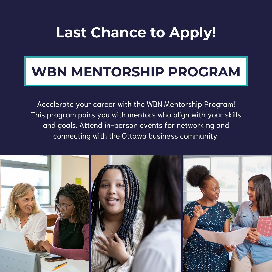 Last chance to apply for WBN's Mentorship program - starting this September.

Applications are closing soon! tally.so/r/w2LP89 

#WBNMentorship #WBNinspired