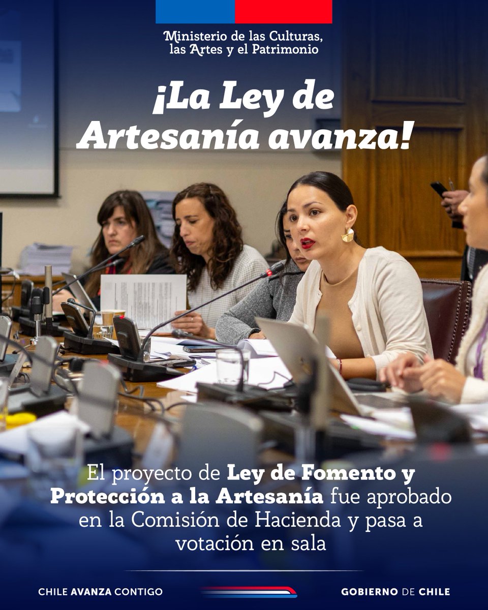 ¡Buenas noticias para las artesanas y artesanos! 
La Comisión de Hacienda del Senado aprobó hoy el articulado del Proyecto de ley que dicta normas sobre protección y fomento de la artesanía, con lo que éste avanza ahora a votación en Sala.