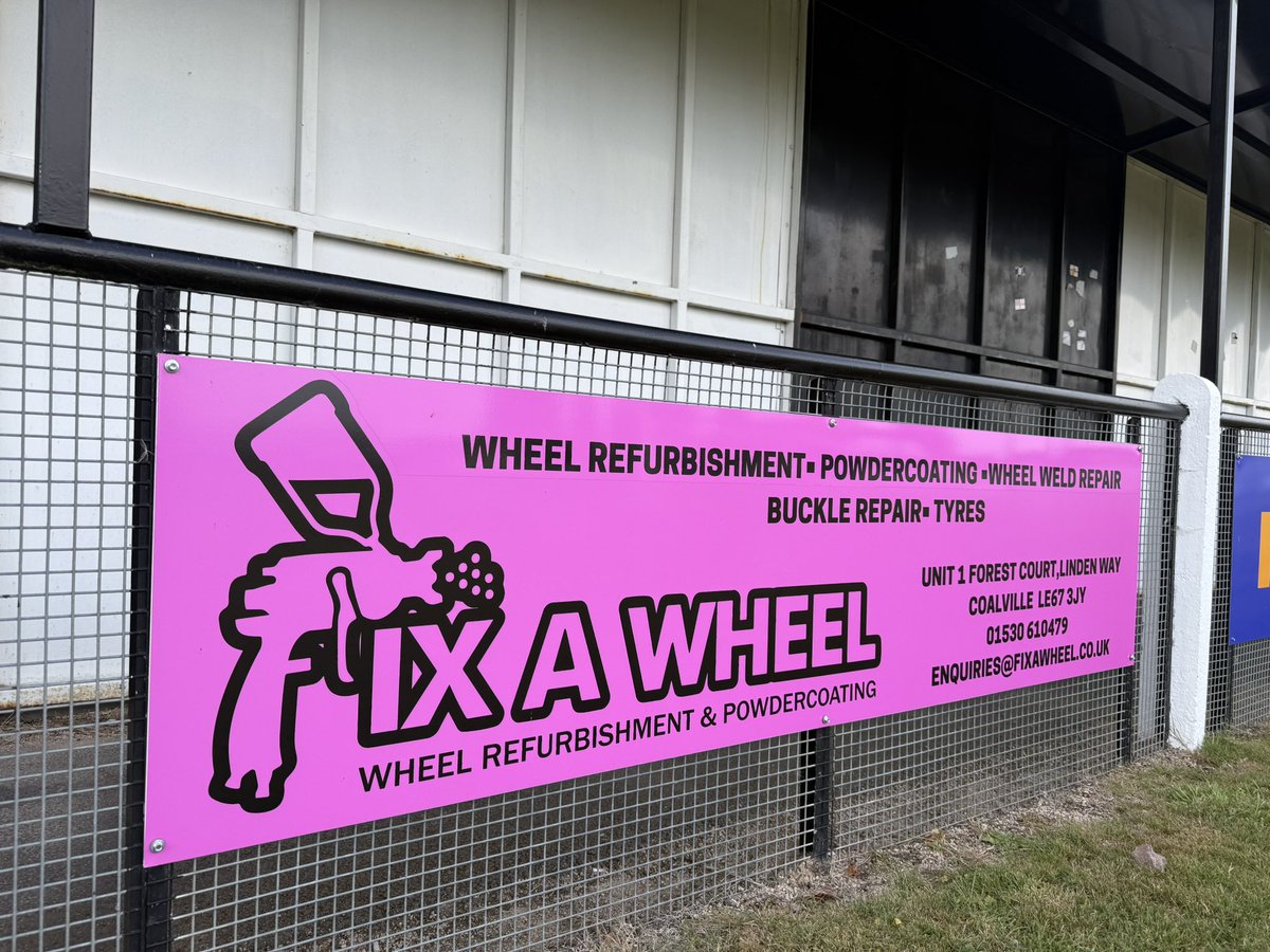 Thank you FixAwheel for the sponsorship board for the 25/26 season.

Your support is much appreciated.

If you would like to sponsor Coalville Town for the 25/26 season  please send a message.