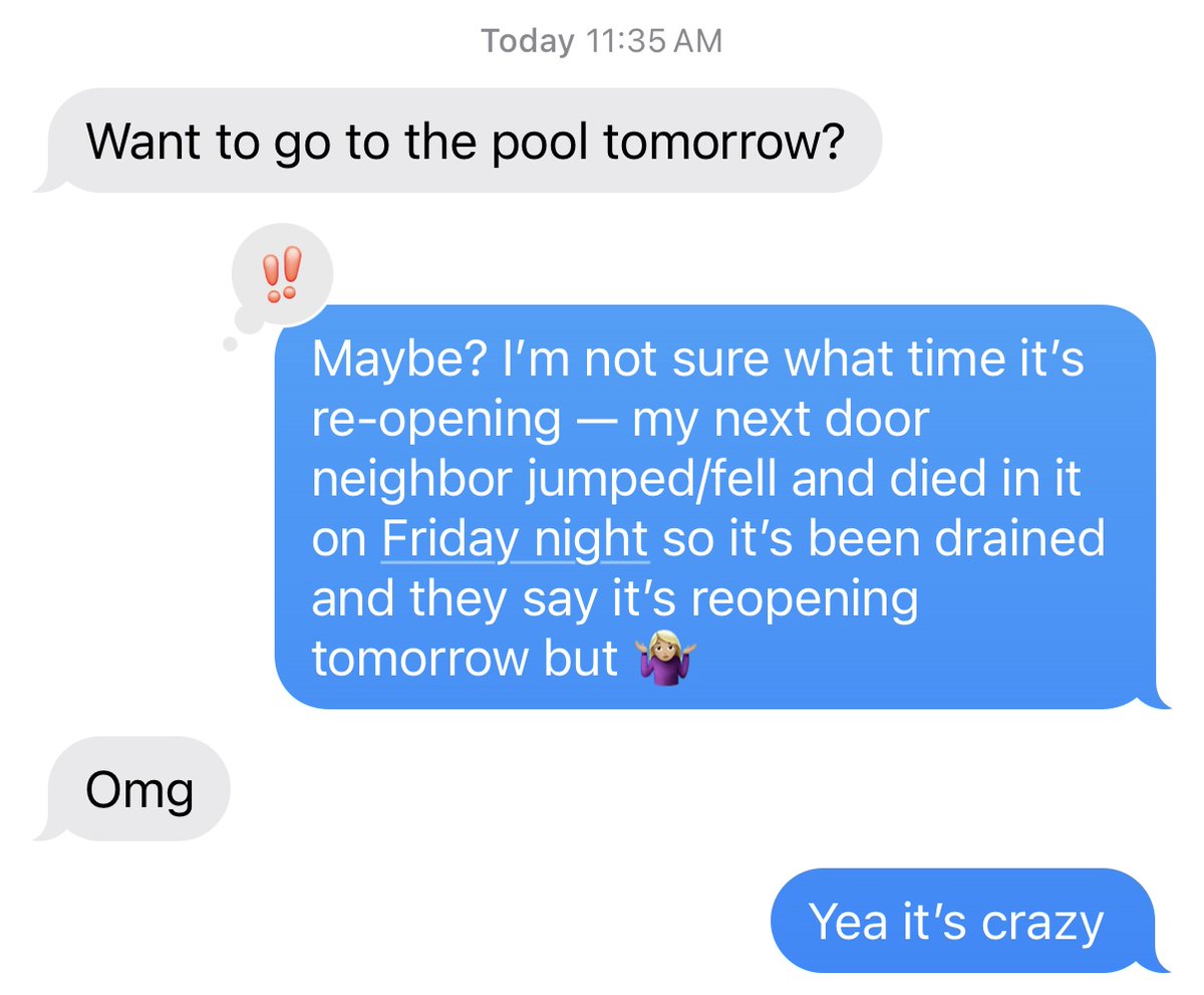 I am very subtle and deliver news softly.