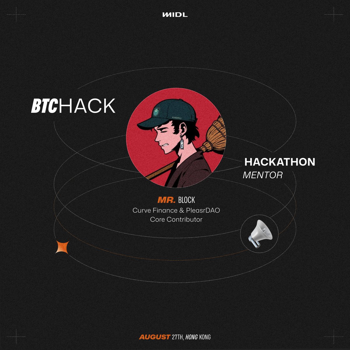 Midl (@midl_xyz) on Twitter photo BTCHack Hackathon: <a href="/mrblocktw/">區塊先生 🐡 ⚠️ (rock #58)</a> Joins as a Mentor 🔥
Mentor updates are heating up: give a warm welcome to Mr.Block who will join us on August 27th and is ready to guide our participants.
<a href="/CurveFinance/">Curve Finance</a>, <a href="/PleasrDAO/">Pleasr</a>, <a href="/YieldGuild/">Yield Guild Games</a>, numerous investments and major community and BTCHack Hackathon: <a href="/mrblocktw/">區塊先生 🐡 ⚠️ (rock #58)</a> Joins as a Mentor 🔥
Mentor updates are heating up: give a warm welcome to Mr.Block who will join us on August 27th and is ready to guide our participants.
<a href="/CurveFinance/">Curve Finance</a>, <a href="/PleasrDAO/">Pleasr</a>, <a href="/YieldGuild/">Yield Guild Games</a>, numerous investments and major community and