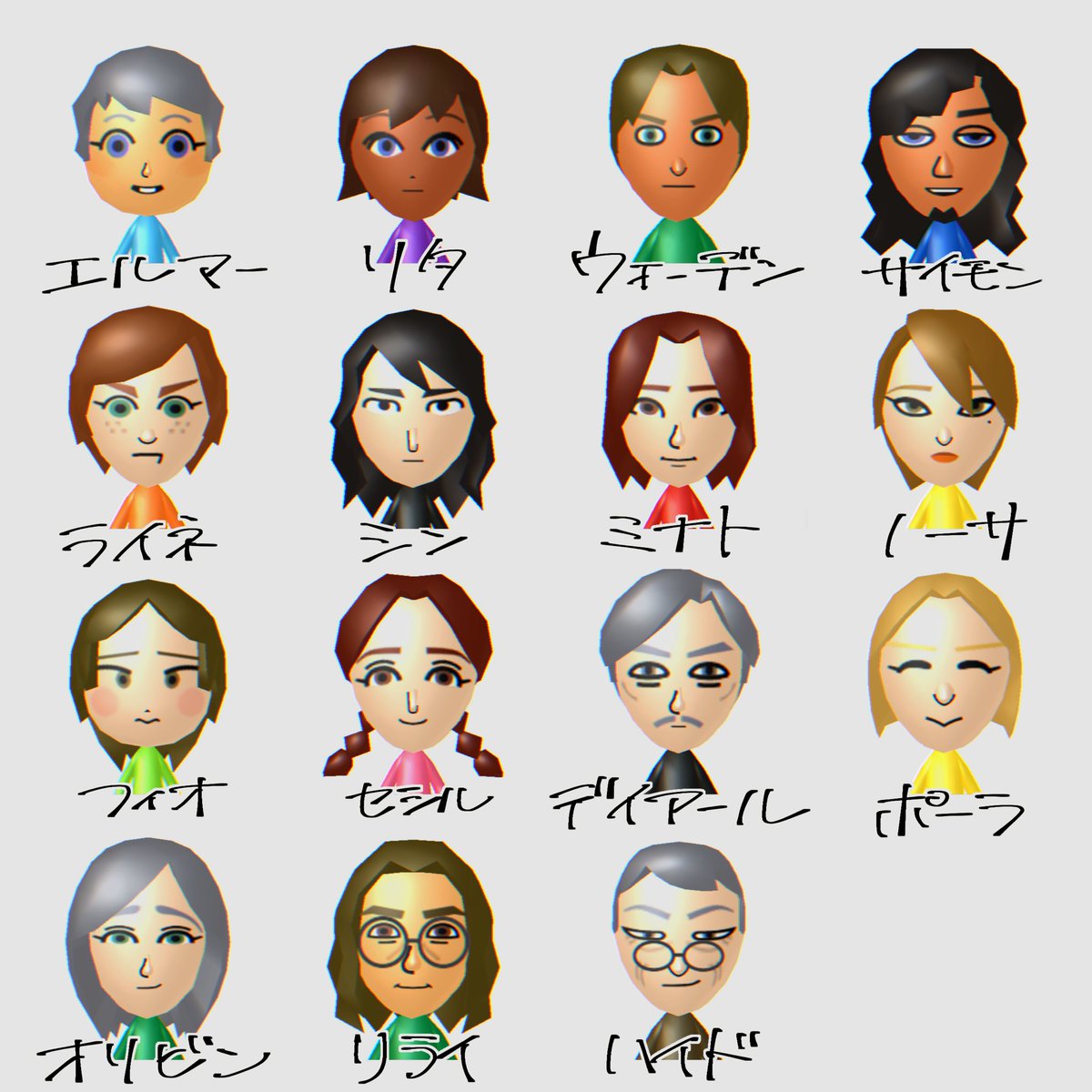 自創作Miiまとめ - 更新版